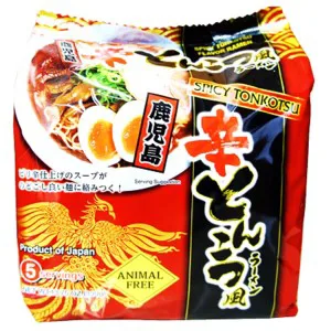 Higashi Foods Spicy Tonkotsufu Kagoshima Ramen 5x78g
