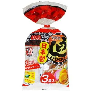 Itsuki Yude Udon Noodles with Soup Sachet 3pc (627g)