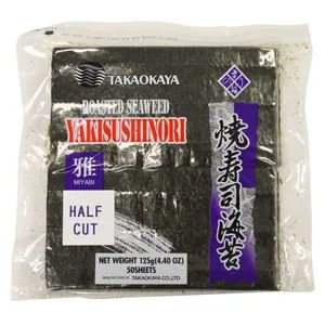Takaokaya Roasted Seaweed - Yakinori Miyabi Half Cut 100 pc