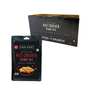 KARI KARI Rice Crackers & Peanuts Chilli Garlic 20g