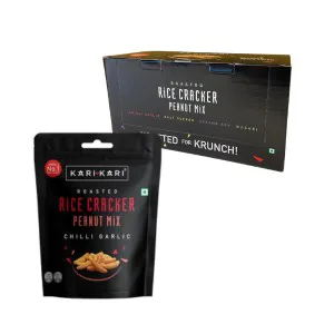 KARI KARI Rice Crackers & Peanuts Chilli Garlic 50g