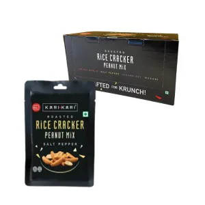 KARI KARI Rice Crackers & Peanuts Salt Pepper 20g