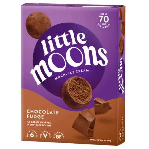 RETAIL Little Moons Chocolate Fudge Ice Cream Mochi 6pc