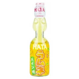 Hata Bin Ramune - Soda Pop Pineapple Flavour 200ml