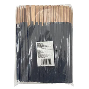 Bamboo Chopsticks Carbonized with black Sleeve Tensoge 24cm 100pc