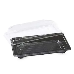Harvest Sushi Tray SZ-0.4 HP-01 - Black 50sets
