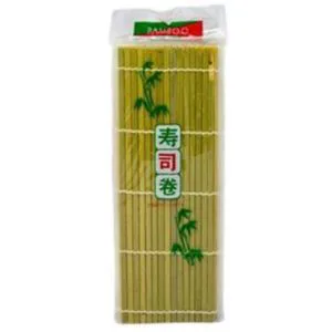 Bamboo Sushi Rolling Mat Green - Makisu 24x24cm 1pc