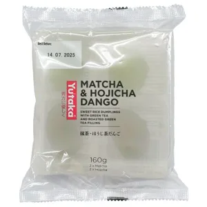 Yutaka Matcha and Hojicha Dango - Sweet Rice Dumplings With Fillings  4x40g